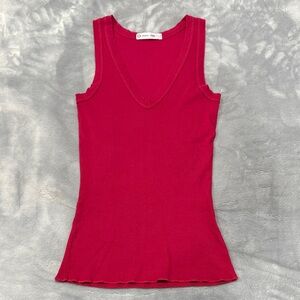 Women's Red Sleeveless Top